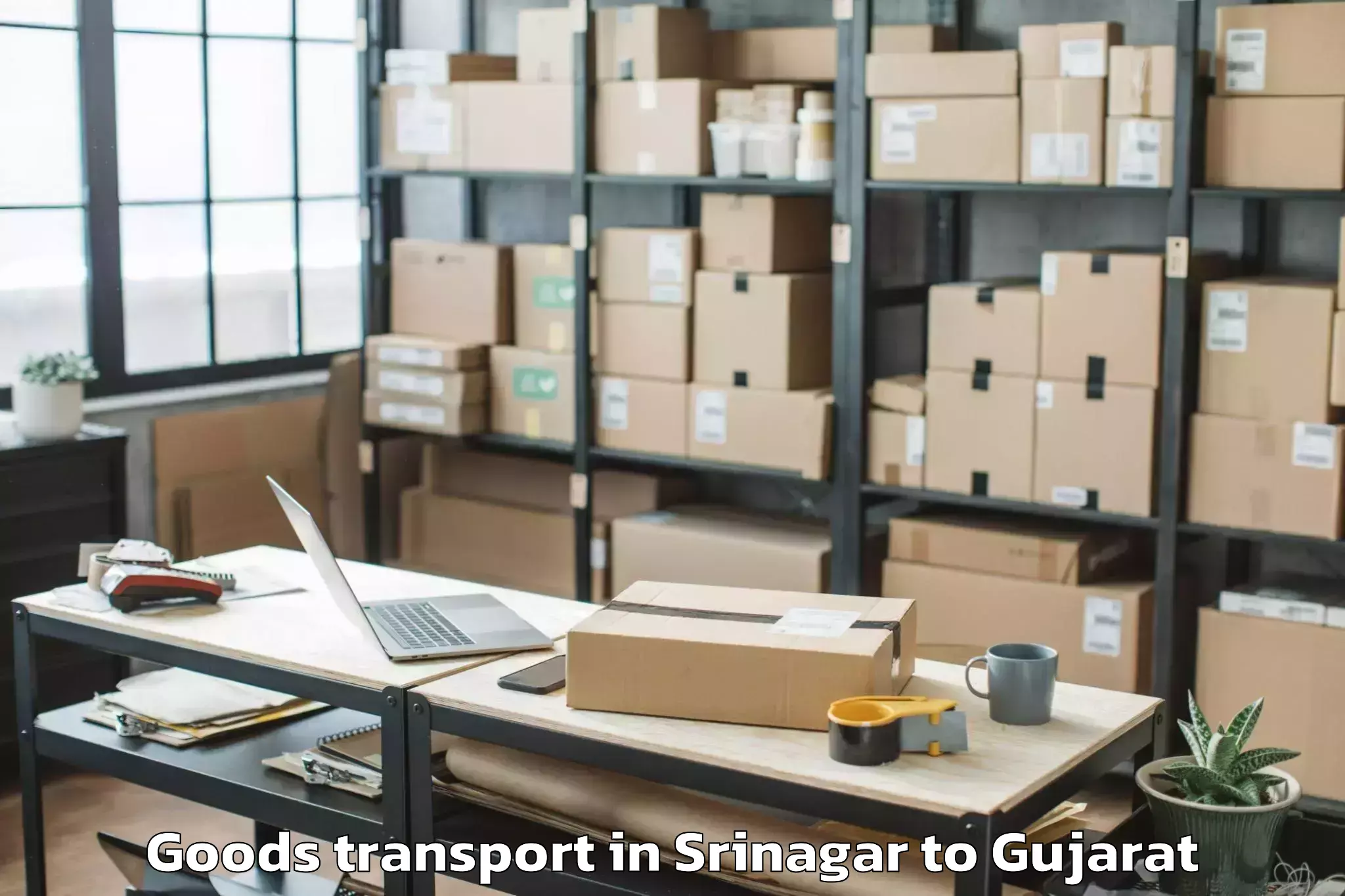 Professional Srinagar to Dholera Goods Transport